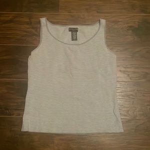 Womens Banana republic blue stripe tank. Like new! Size large